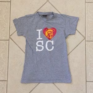 I Love USC Trojan Women’s T-Shirt school spirit